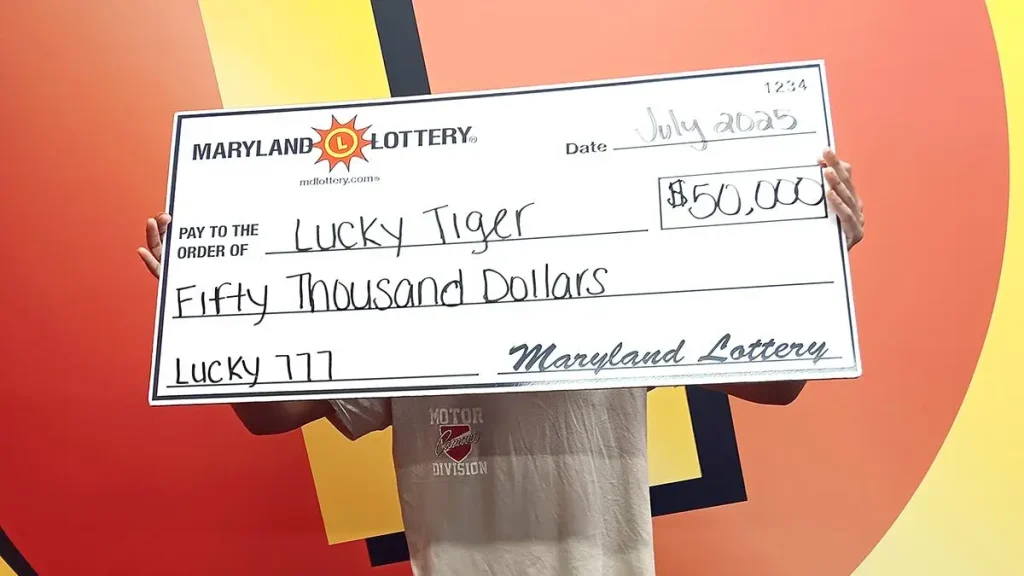 Maryland student wins $50K from scratch-off ticket